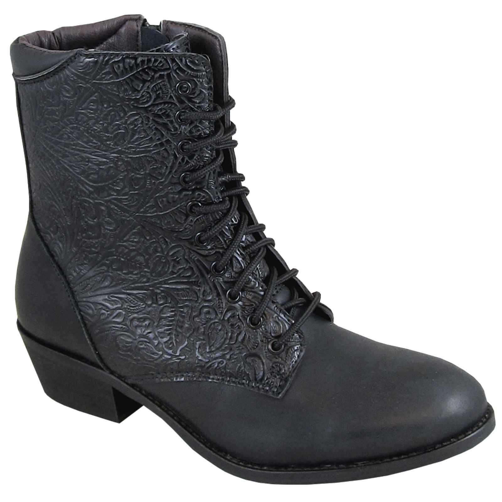 laced cowboy boots
