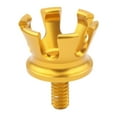 thumbnail image 2 of Tapa de perilla de tornillo de asiento con diseño de corona de 1/4" para motocicleta, reemplaza y es compatible con: dorado, 2 of 7