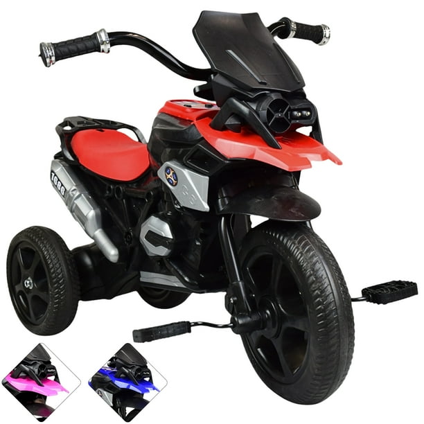 Triciclo para Niños JOYKOO Diseño de Moto Luz y Sonido 2 a 4 años Rojo