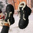 thumbnail image 2 of Zapatos para mujer, de moda, informales, con forro polar, cálidos, con banda elástica, botas de nieve, para correr, botas vaqueras., 2 of 8