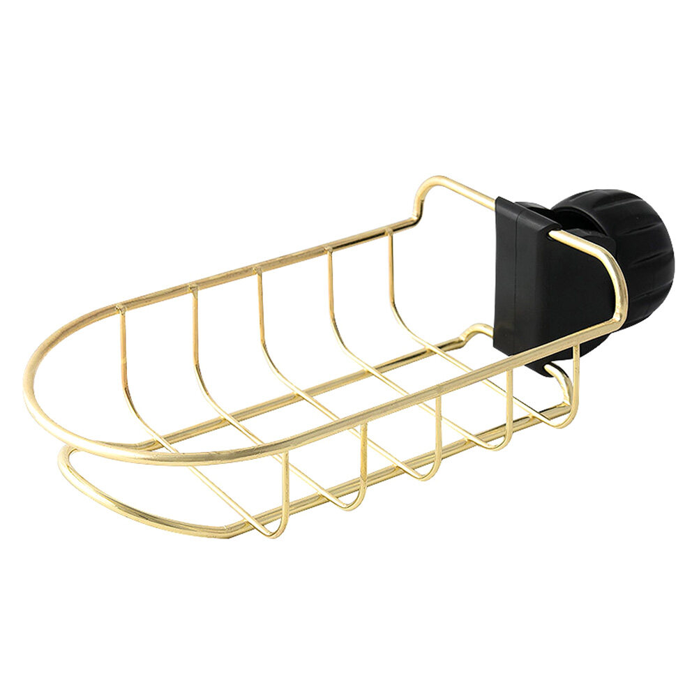 Stainless Steel Faucet Storage Rack Adjustable Sponge Organizer Drain