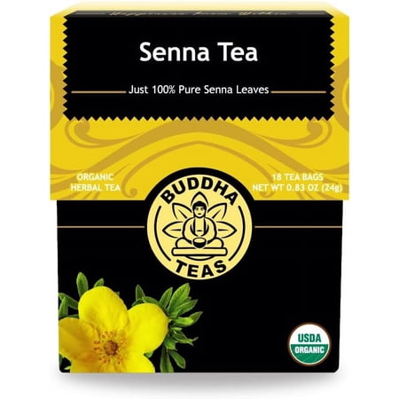 Organic Senna Tea - Kosher, USDA Organic, CCOF Organic, 18 Bleach-Free Tea Bags