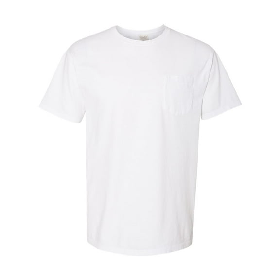 Comfortwash by Hanes B35200008 Garment-Dyed Pocket T-Shirt, White - 3XL