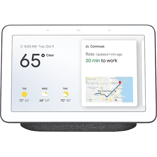 En lo que respecta a las personas Muelle del puente propiedad Refurbished Google Home Hub - Smart Home Controller with Google Assistant  GA00515-US - Charcoal - Walmart.com