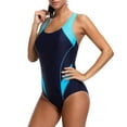 thumbnail image 5 of Women's Sport One Piece Swimsuit Racerback Competitive Athletic Swimwear Bathing Suits, 5 of 6