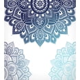 thumbnail image 3 of Flora Duvet Cover Set, South Mandala Design Vibrant Color Ornamental Illustration, Decorative 3 Piece Bedding Set with 2 Pillow Shams, California King, Pale Blue Dark Blue, by Ambesonne, 3 of 3