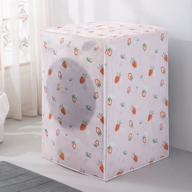 Nvzi Funda protectora para lavadora de tambor de 1 pieza, resistente al agua y al polvo,funda protectora de tela para el hogar, 58 x 62 x 85 cm (estilo 2)