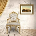 thumbnail image 3 of August Becker 24x18 Gold Ornate Framed and Double Matted Museum Art Print Titled - View of the Untersberg in the Evening Light, 3 of 4