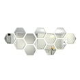thumbnail image 2 of Removable Self Adhesive Hexagonal Mirror Wall Stickers Decorative Mirror Sticker Living Room Home Decoration, 2 of 5