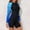 Blue Gradient, variant on QIUOMBBP Long Sleeve One Piece Swimsuit for Women Half Zipper Front Boyleg Surfing Bathing Suit Beach Vacation Rash Guard Multicolor S