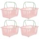 thumbnail image 2 of 4 Pcs Kids Storage Baskets Mini Grocery Basket Mini Prop Shopping Basket Shower Caddy Basket BAGEL STORAGE CONTAINER, 2 of 3