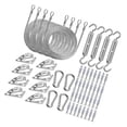 thumbnail image 1 of Kit de herrajes para toldos, accesorios de alambre metálico para toldos, para patios y exteriores. 84 piezas, 1 of 8