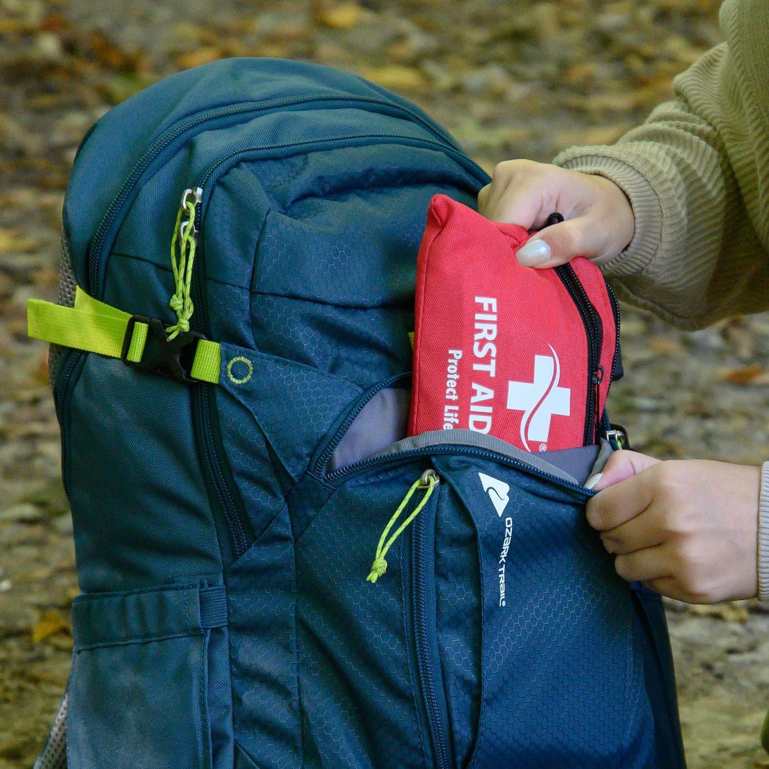 Ozark Trail Small Lightweight Packable Backpack 20L Daypack, 20 Liter Hiking Daypack