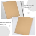 thumbnail image 3 of unbranded 18Ud Hoja De Braille Khaki Compatible Con Tablero De Escritura 4 Y 9 Líneas Resistente Y Clara, 3 of 8