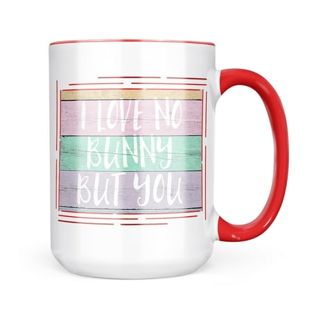 

Neonblond I Love No Bunny But You Pastel Wood Easter Mug gift for Coffee Tea lovers