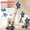 Blue, variant on 60-66KPA Cordless Stick Vacuum, HEPA Filter, 45 Mins Runtime, LED Light, Anti-Tangle Brush & Detachable Battery, Lightweight Cleaner for Pet Hair, Carpets and Hard Floors