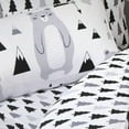 thumbnail image 3 of Gris Negro Blanco Bosque Montaña Oso Kids Bedding Toddler Twin o Full Duvet, 3 of 7