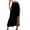 Black, variant on Sngxgn Womens Basic Soft Stretch Mid Midi Knee Length Flare Flowy Skirts(White,S)