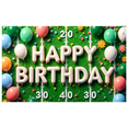 thumbnail image 2 of Decorative Design Birthday Banner Sports Theme Happy Birthday Banner for Birthday Party Celebration Event Decoration, 2 of 8