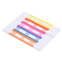 Uxcell Currency Band Bundles, 175 Packs Orange/Blue/Green/Red/Yellow