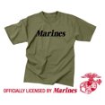 thumbnail image 2 of Rothco Kids Marines Physical Training T-shirt - Olive Drab, Medium, 2 of 3