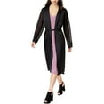 thumbnail image 1 of Kensie Womens 1597 Black Belted Blazer Jacket, Negro, Mediano, 1 of 1