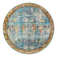 thumbnail image 3 of Unique Loom Monterey Collection Area Rug - Adobe (8' Round Blue/Beige), 3 of 7