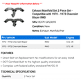 thumbnail image 2 of Exhaust Manifold Set 2 Piece Set - Compatible with 1970 - 1972 Chevy Blazer RWD 1971, 2 of 2