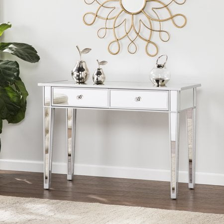 Southern Enterprises Illusions Collection Mirrored Console Table