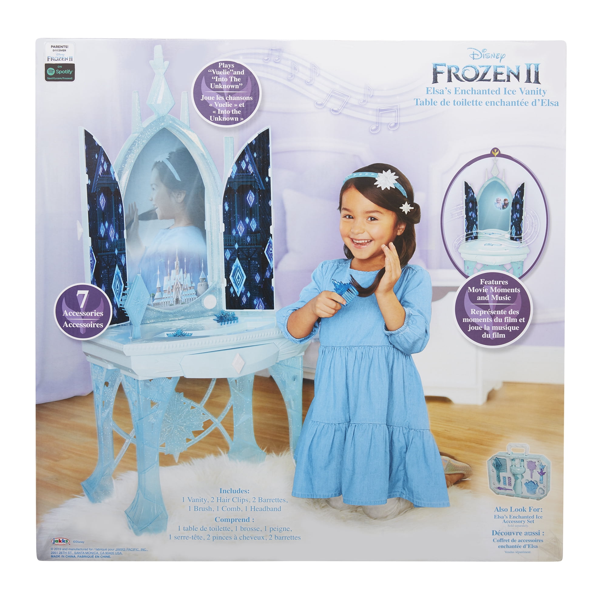 dek hybride Gewaad Disney Frozen 2 Elsa's Enchanted Ice Vanity, Includes Lights, Iconic Story  Moments & Plays "Vuelie" and "Into the Unknown" For Ages 3+ - Walmart.com