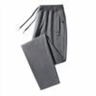 Mens Sweatpants Elastic Waist Drawstring Active Outdoor Sports Track Joggers Athletic Casual Pants with Zipper Pockets (XL, Gray)