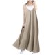 thumbnail image 2 of Puntoco Vestidos Mujer Verano Falda Sólida Suelta Cuello En V Espalda Abierta Vestido Largo con Tirantes Sexy, 2 of 9