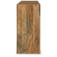 thumbnail image 5 of Signature Design by Ashley Luzmanacy 4-Shelf Console Table, Natural Brown Solid Mango Wood Sofa Table, 5 of 6