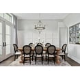 thumbnail image 4 of 2xhome - French Chic Vintage Style Dining Side Chair With Upholstered Linen Welted Fabric And Elegant Natural Rustic Wood Frame - Rattan Wicker Oval Back, Set of 1, 1 piece, 4 of 14