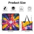 thumbnail image 2 of Colorful Tie Dye Vortex Picnic Blanket Waterproof Outdoor Beach Blanket Hand-held Pad Suitable for Travel, Camping, Beach, Family Gatherings, 2 of 7