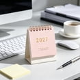 thumbnail image 7 of 2027 Desk Calendar, Small Standing Monthly Calendar with Gold Print for Office Desk, 7 of 7