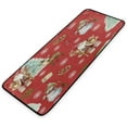 thumbnail image 6 of Coolnut Kitchen Rugs,Christmas Santa Non Slip Washable Cushioned Carpets Polyester AntiFatigue Comfort Porch Floor Mat Christmas Decoration 39×20 in, 6 of 7