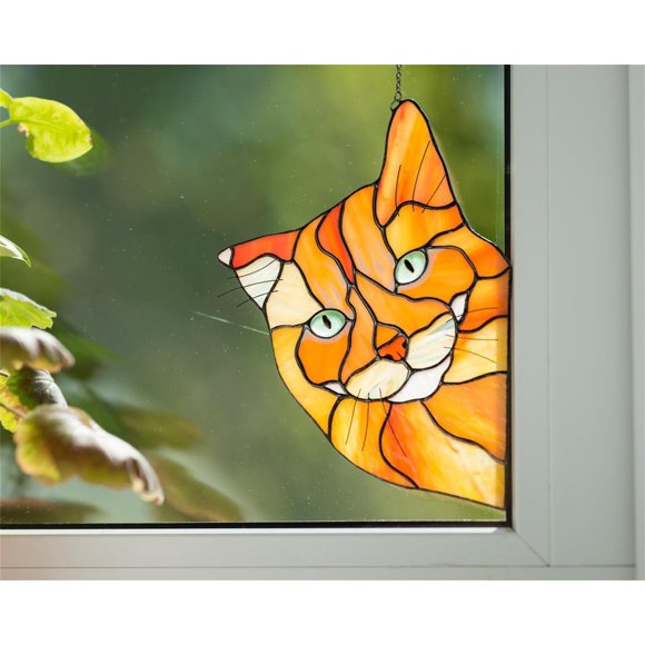 Cat Stained Glass