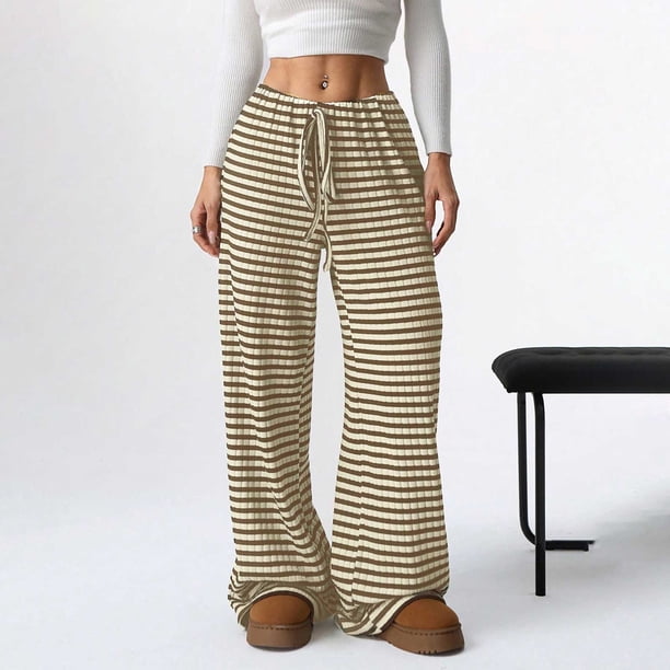WILLBEST Pantalones Casuales de Lino Ajustados para Mujer, con Cintura Elástica y Cordón Ajustable para Mayor Comodidad y Estilo. Extra Grande