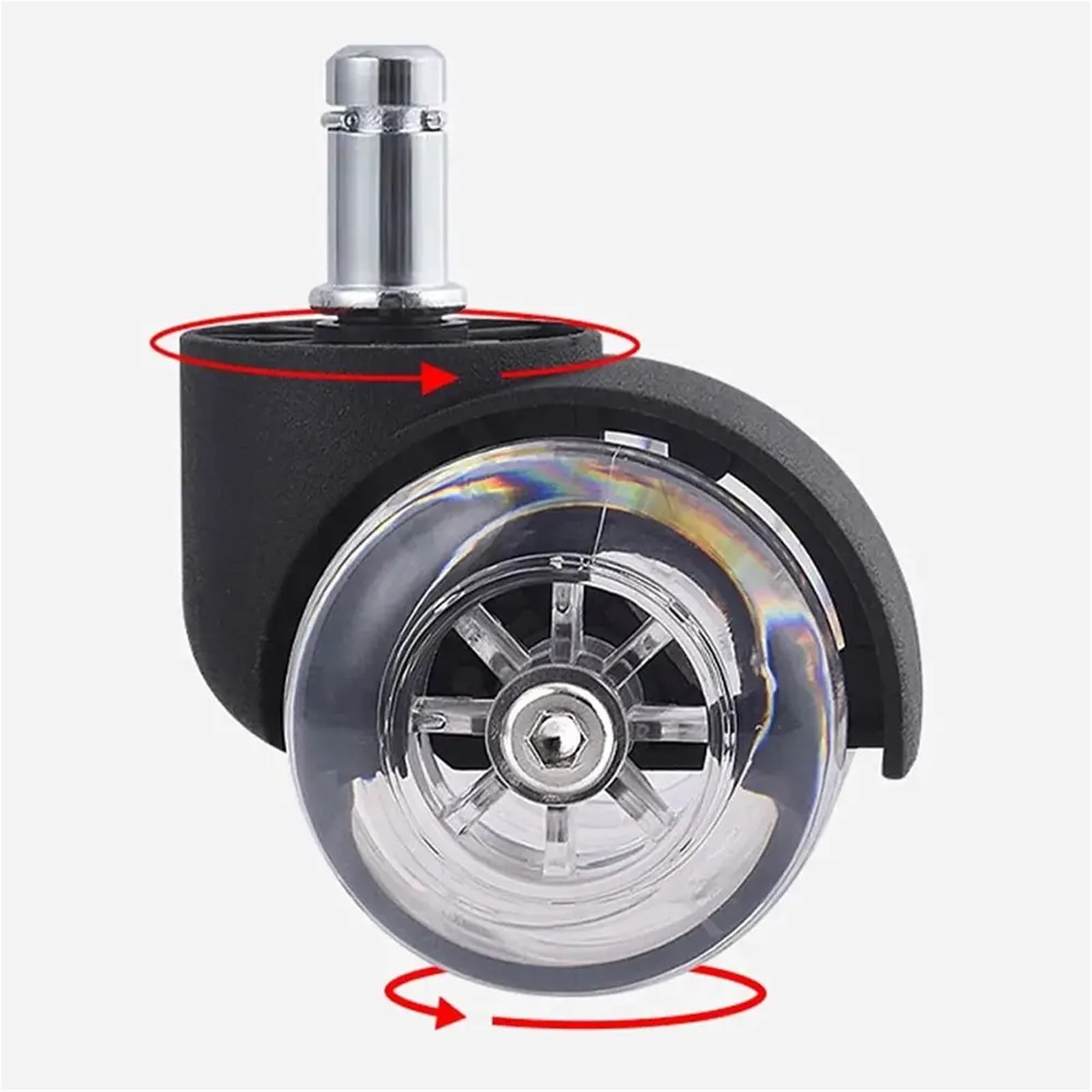 Universal Furniture Caster Swivel Rollers Wheel Chair Caster Office Chair Wheels Rubber Mute Wheel Desk Office Soft Safe Pulley ,Reliable
