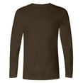 thumbnail image 3 of Lmnyox Long Sleeve Casual Athletic T Shirts for Men Classic Solid Crew Neck Basic Sport Pullover Tee, 3 of 4
