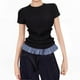 thumbnail image 2 of mfyjkho Tops Casuales Para Mujer, Camisetas/Camisetas Holgadas De Manga Corta De Color Liso Para Mujer De Verano Tops Para Hacer Ejercicio Para Mujer L, 2 of 7