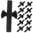 thumbnail image 6 of LEORX 12Pcs Trampoline Poles Spacers Black ABS Cross Shaped for Trampoline Use Outdoor, 6 of 8