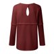 thumbnail image 3 of Gibobby Suéter para mujer, Suéter de Cuello Redondo súper Suave para Mujer Suéter para Mujer(Vino,CH), 3 of 5