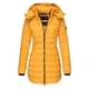 thumbnail image 1 of Gibobby Chamarra para mujer, Chaqueta de plumón de pato con capucha para mujer, ligera, gruesa para invierno(Amarillo,CH), 1 of 2