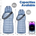 thumbnail image 3 of 64oz Half Gallon Motivational Water Bottle with Time Marker & Straw, BPA-Free Leakproof Sports Jug with 2-in-1 Chug & Straw Lid, Paracord Handle for Travel Gym, 3 of 8
