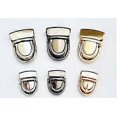 thumbnail image 1 of 12 Sets Purse Clasps Hardware Handbag Clasps Buckles Bag Making Lock Diy Bag Fasteners Purse Making Supplies 3 Colors 2 Sizes, 1 of 3
