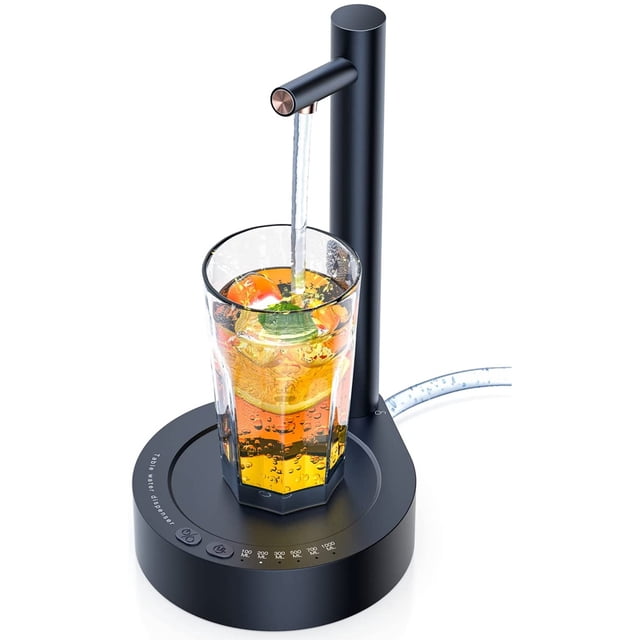 Intelligent Desktop Water Pump Barrel Mounted Water Dispenser Removable Automatic Water Dispenser Water Dispenser Absorber Outdoor,Suitable for Home, Office, Outdoor