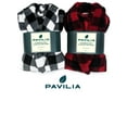 thumbnail image 2 of PAVILIA Mens Robe, Soft Plaid Robe for Men, Fleece Warm Long Bathrobe for Bath Shower Spa with Shawl Collar and Pockets, Plush Microfiber - Buffalo Check White, 2 of 7