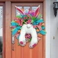 thumbnail image 4 of Easter Door Wreath with Bunny Butt Ears Decorations Easter Rabbit Garland for Front Door Decoration, 4 of 6
